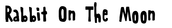 Rabbit On The Moon font preview